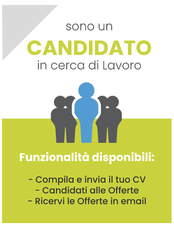 Registrati come un candidato